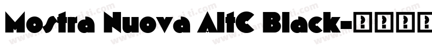 Mostra Nuova AltC Black字体转换